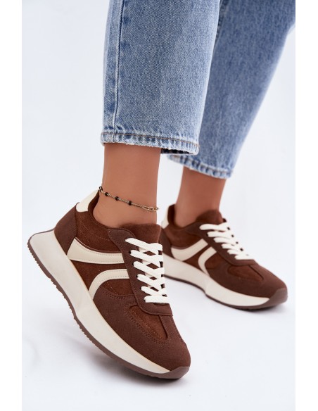 Women's Platform Sneakers Brown Laurelia