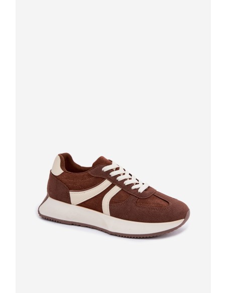 Women's Platform Sneakers Brown Laurelia