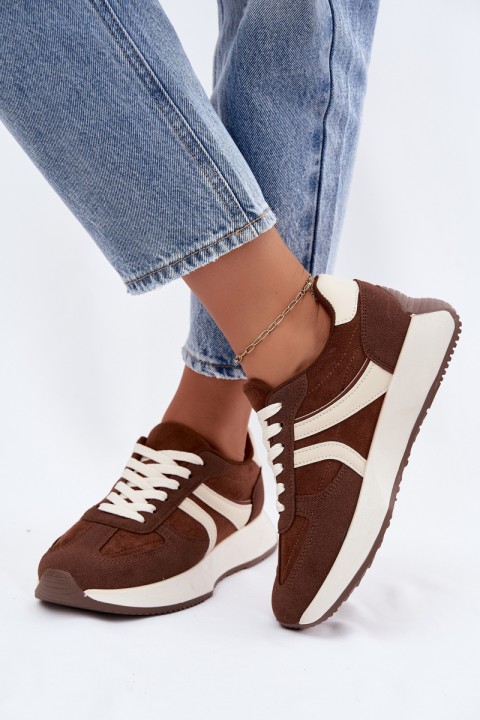 Women's Platform Sneakers Brown Laurelia
