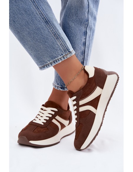 Women's Platform Sneakers Brown Laurelia