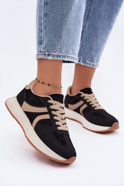 Women's Platform Sneakers Black Laurelia