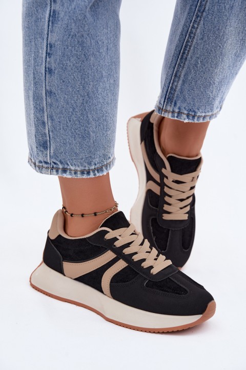 Women's Platform Sneakers Black Laurelia