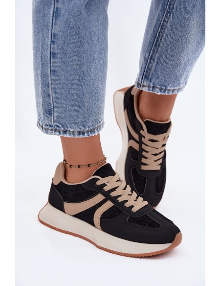 Women's Platform Sneakers Black Laurelia