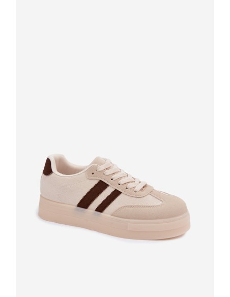 Women's Platform Sneakers Beige Giselia