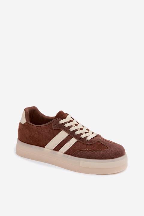 Women's Platform Sneakers Brown Giselia