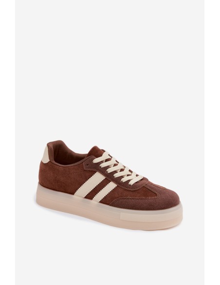 Women's Platform Sneakers Brown Giselia