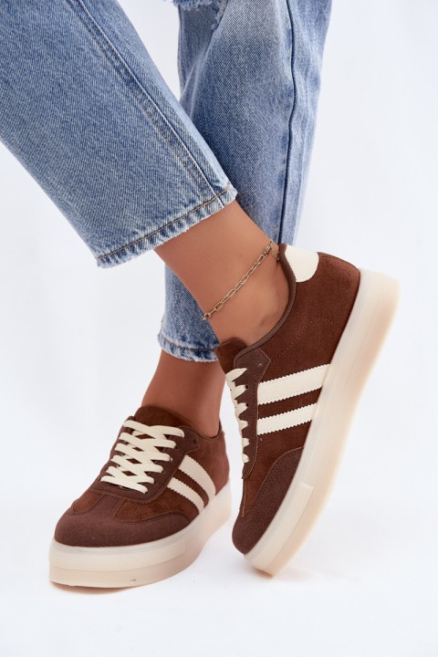 Women's Platform Sneakers Brown Giselia