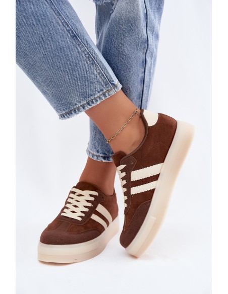 Women's Platform Sneakers Brown Giselia
