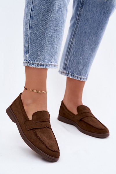 Women's Eco Suede Chocolate Moccasins Renelia