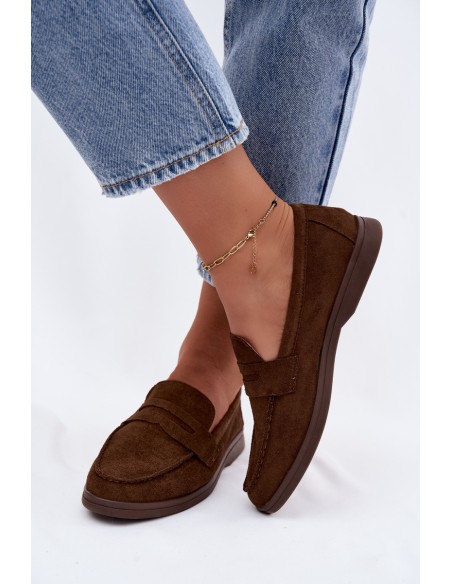 Women's Eco Suede Chocolate Moccasins Renelia