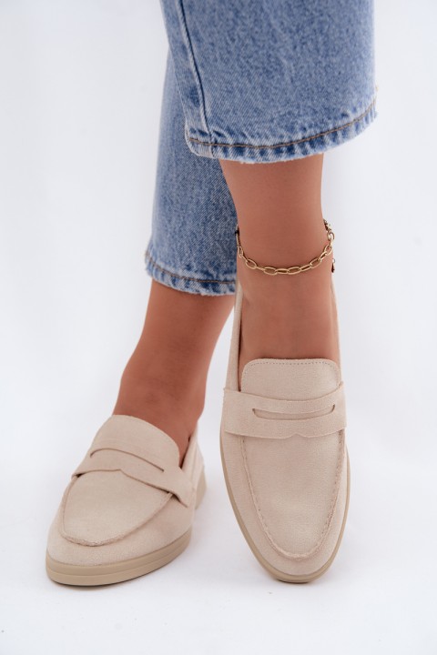 Women's Eco Suede Beige Loafers Renelia