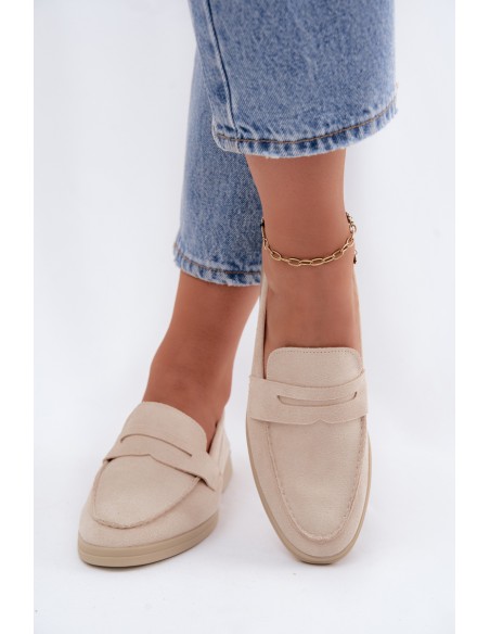Women's Eco Suede Beige Loafers Renelia