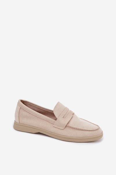 Women's Eco Suede Beige Loafers Renelia 2