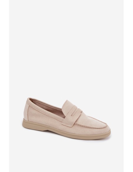 Women's Eco Suede Beige Loafers Renelia