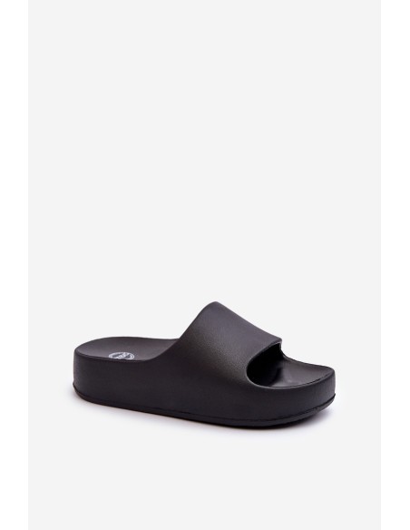 Women's Platform Foam Flip Flops Black Airaplea