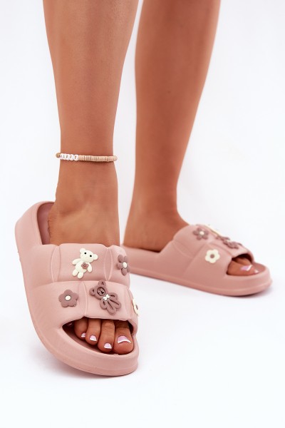 Foam Slippers With Pins Pink Redienna