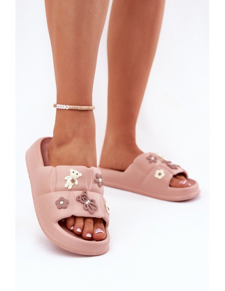 Foam Slippers With Pins Pink Redienna