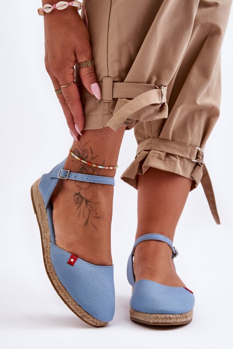 Women's Platform Espadrilles Big Star FF274532 Blue