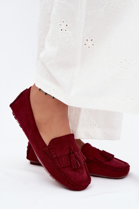 Women's Loafers With Fringes Faux Suede Borde Linden