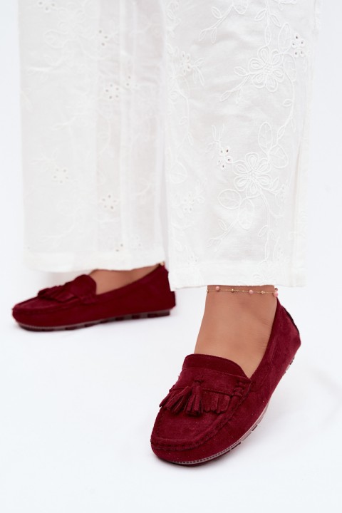 Women's Loafers With Fringes Faux Suede Borde Linden