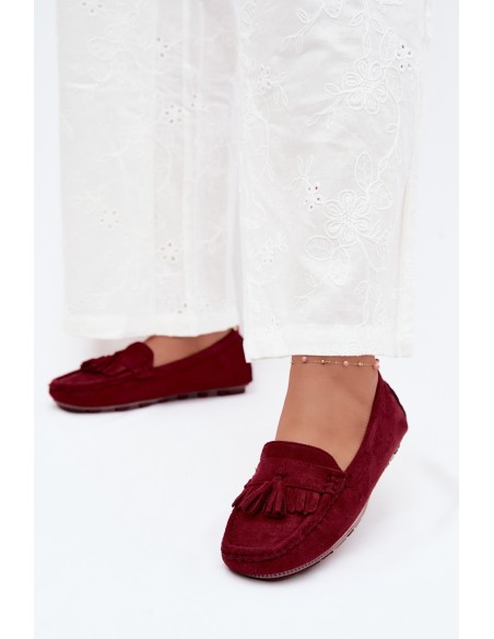 Women's Loafers With Fringes Faux Suede Borde Linden