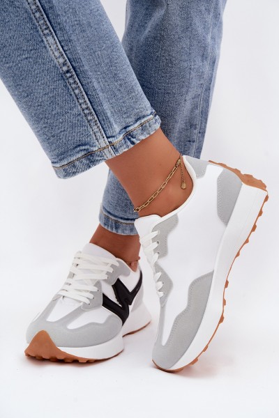 Women's Sports Sneakers White-Grey Britma