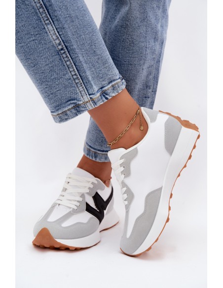 Women's Sports Sneakers White-Grey Britma