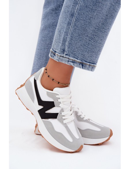Women's Sports Sneakers White-Grey Britma