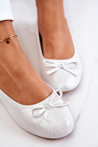 Women's Ballerinas Classic Profiled Insert White Fimme 2