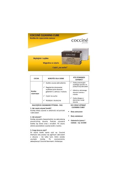 Coccine Suede and Nubuck Cleaning Cube 2