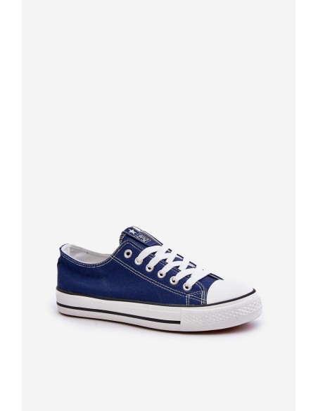 Women's Classic Sneakers Navy Blue Ecoma