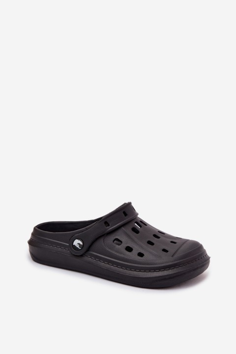 Women's Foam Clogs Black Cobble