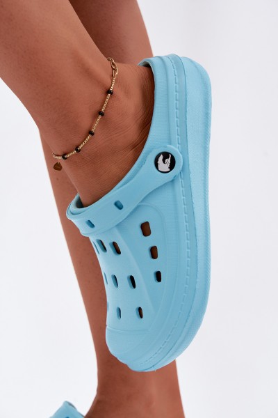 Women's Foam Slippers Turquoise Cobble