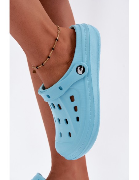 Women's Foam Slippers Turquoise Cobble