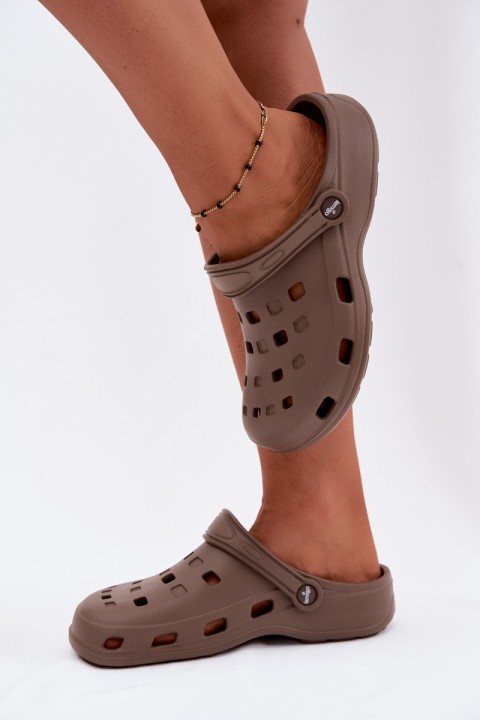 Women's Foam Slides Lemigo 806 Brown