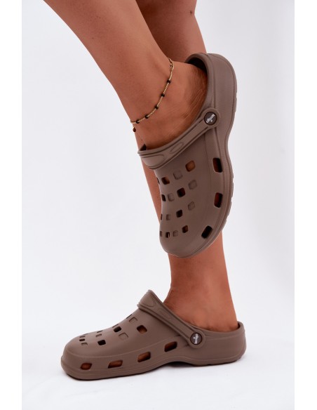 Women's Foam Slides Lemigo 806 Brown
