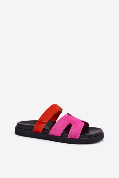 Women's Slippers With Velcro Fuchsia Vinceza 17401 2