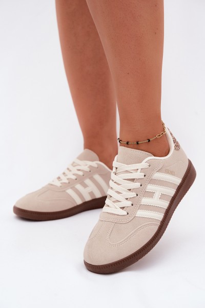 Women's Sneakers With Straps Beige Chrissy