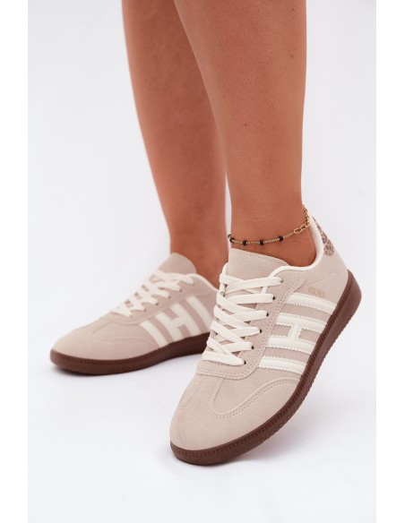 Women's Sneakers With Straps Beige Chrissy