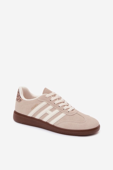 Women's Sneakers With Straps Beige Chrissy