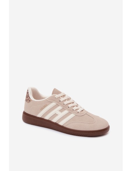 Women's Sneakers With Straps Beige Chrissy