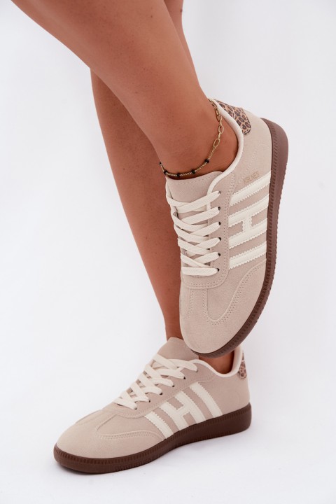 Women's Sneakers With Straps Beige Chrissy