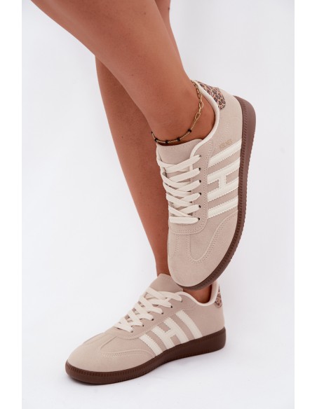 Women's Sneakers With Straps Beige Chrissy