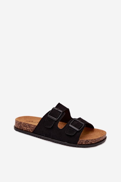 Women's Sandals with Buckles Black Brigid