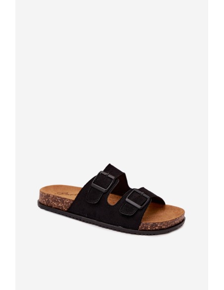 Women's Sandals with Buckles Black Brigid