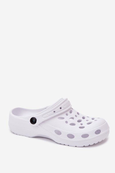 Women's White Foam Clogs Chodaki Parker