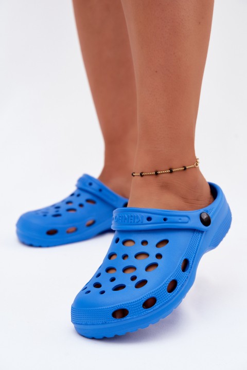 Women's Navy Blue Foam Clog Slides Parker