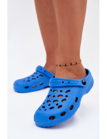 Women's Navy Blue Foam Clog Slides Parker