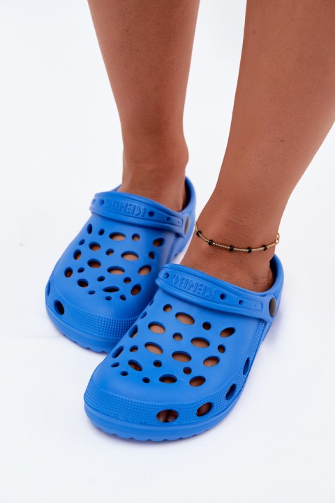 Women's Navy Blue Foam Clog Slides Parker