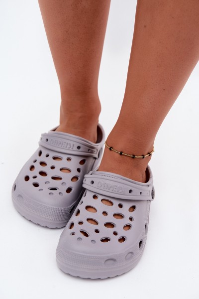 Women's Gray Foam Clog Slides Parker